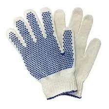 GUANTE MOTEADO BLANCO 2+1 CERT.